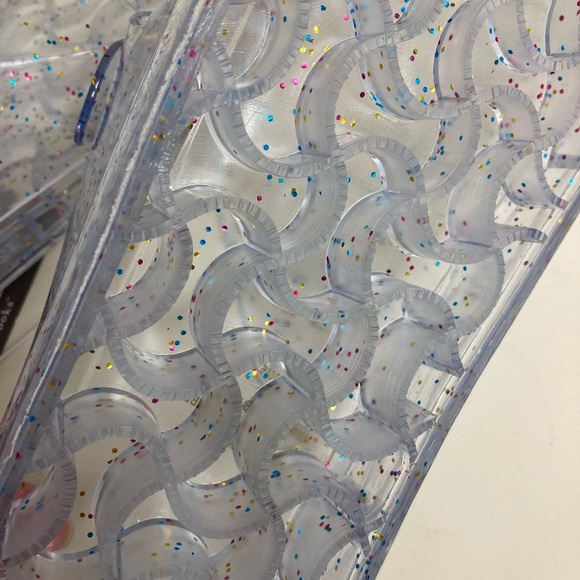 NWT Glitter Buckle Slide Glam Sandals - Picture 3 of 4